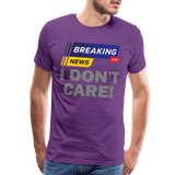 Breaking News Shirt, I Don't Care Shirt, Funny Shirt, Sarcastic Shirt, Gift For Him Her, Humor Sarcastic Tee, Breaking News I Don't Care Tee - purple