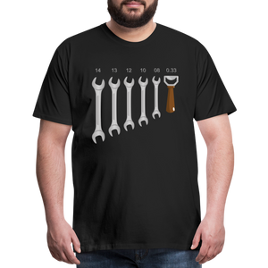 Wrench Bottle Opener Shirt, Funny Mechanic Shirt, Tools Car Fix Shirt, Engineer Gift Shirt, For Him Her T-shirt - black