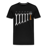 Wrench Bottle Opener Shirt, Funny Mechanic Shirt, Tools Car Fix Shirt, Engineer Gift Shirt, For Him Her T-shirt - black