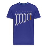 Wrench Bottle Opener Shirt, Funny Mechanic Shirt, Tools Car Fix Shirt, Engineer Gift Shirt, For Him Her T-shirt - royal blue