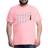 Wrench Bottle Opener Shirt, Funny Mechanic Shirt, Tools Car Fix Shirt, Engineer Gift Shirt, For Him Her T-shirt - pink