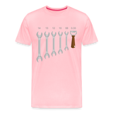 Wrench Bottle Opener Shirt, Funny Mechanic Shirt, Tools Car Fix Shirt, Engineer Gift Shirt, For Him Her T-shirt - pink