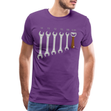 Wrench Bottle Opener Shirt, Funny Mechanic Shirt, Tools Car Fix Shirt, Engineer Gift Shirt, For Him Her T-shirt - purple