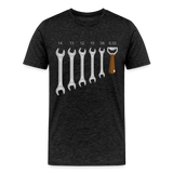 Wrench Bottle Opener Shirt, Funny Mechanic Shirt, Tools Car Fix Shirt, Engineer Gift Shirt, For Him Her T-shirt - charcoal grey