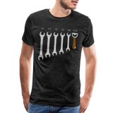 Wrench Bottle Opener Shirt, Funny Mechanic Shirt, Tools Car Fix Shirt, Engineer Gift Shirt, For Him Her T-shirt - charcoal grey