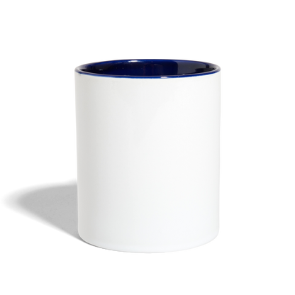 I'll Be Gnome For Christmas Mug, Funny Christmas Gnome Mug, Gnomes Christmas, Gnomes Christmas Mug, Christmas Gift For Her, Christmas Contrast Coffee Mug - white/cobalt blue
