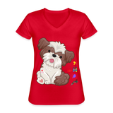 Dog Mama Shirt, Dog Lover Shirt, Cute Dog Shirt, Tattoo Dog Shirt, Funny Dog Shirt, Pet Lover Shirt, Dog Mom Shirt, Gift For Her - red