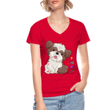 Dog Mama Shirt, Dog Lover Shirt, Cute Dog Shirt, Tattoo Dog Shirt, Funny Dog Shirt, Pet Lover Shirt, Dog Mom Shirt, Gift For Her - red