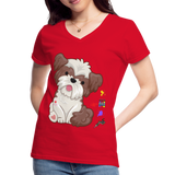 Dog Mama Shirt, Dog Lover Shirt, Cute Dog Shirt, Tattoo Dog Shirt, Funny Dog Shirt, Pet Lover Shirt, Dog Mom Shirt, Gift For Her - red