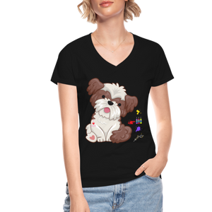 Dog Mama Shirt, Dog Lover Shirt, Cute Dog Shirt, Tattoo Dog Shirt, Funny Dog Shirt, Pet Lover Shirt, Dog Mom Shirt, Gift For Her - black