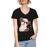 Dog Mama Shirt, Dog Lover Shirt, Cute Dog Shirt, Tattoo Dog Shirt, Funny Dog Shirt, Pet Lover Shirt, Dog Mom Shirt, Gift For Her - black