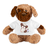 Dog Mama Plushy, Dog Lover Plushy, I Love Mom Dog Plushy, Funny Dog Lover Plushy, Plushy Dog With Shirt, Dog Dad Plushy, Dog Mom Plushy, Gift For Her, - white