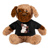 Dog Mama Plushy, Dog Lover Plushy, I Love Mom Dog Plushy, Funny Dog Lover Plushy, Plushy Dog With Shirt, Dog Dad Plushy, Dog Mom Plushy, Gift For Her, - black