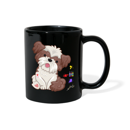 Dog Mama Mug, Dog Lover Mug, I Love Mom Mug, Cute Dog Mug, Tattoo Dog Mug, Funny Dog Mug, Pet Lover Mug, Dog Mom Mug, Gift For Her - black