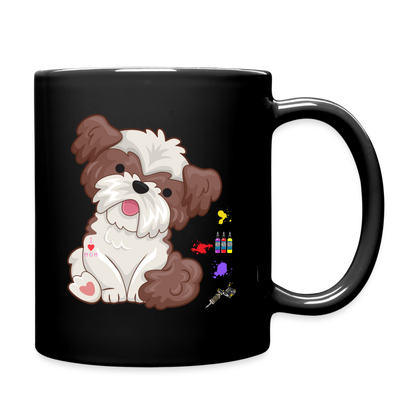 Dog Mama Mug, Dog Lover Mug, I Love Mom Mug, Cute Dog Mug, Tattoo Dog Mug, Funny Dog Mug, Pet Lover Mug, Dog Mom Mug, Gift For Her - black