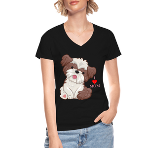 I Love Mom, Dog Mama Shirt, Dog Lover Shirt, Cute Dog Shirt, Funny Dog Shirt, Pet Lover Shirt, Dog Mom Shirt, Gift For Her - black