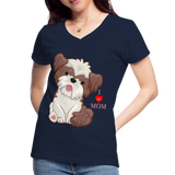 I Love Mom, Dog Mama Shirt, Dog Lover Shirt, Cute Dog Shirt, Funny Dog Shirt, Pet Lover Shirt, Dog Mom Shirt, Gift For Her - navy