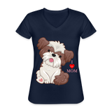 I Love Mom, Dog Mama Shirt, Dog Lover Shirt, Cute Dog Shirt, Funny Dog Shirt, Pet Lover Shirt, Dog Mom Shirt, Gift For Her - navy