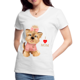 I Love Mom Shirt, Dog Lover Shirt, Dog Mama Shirt, Cute Dog Shirt, Tattoo Dog Shirt, Funny Dog Shirt, Pet Lover Shirt, Dog Mom Shirt, Gift For Her - white