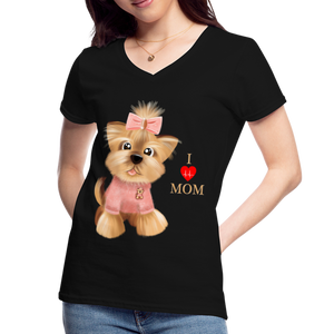 I Love Mom Shirt, Dog Lover Shirt, Dog Mama Shirt, Cute Dog Shirt, Tattoo Dog Shirt, Funny Dog Shirt, Pet Lover Shirt, Dog Mom Shirt, Gift For Her - black