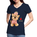 I Love Mom Shirt, Dog Lover Shirt, Dog Mama Shirt, Cute Dog Shirt, Tattoo Dog Shirt, Funny Dog Shirt, Pet Lover Shirt, Dog Mom Shirt, Gift For Her - navy