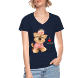 I Love Mom Shirt, Dog Lover Shirt, Dog Mama Shirt, Cute Dog Shirt, Tattoo Dog Shirt, Funny Dog Shirt, Pet Lover Shirt, Dog Mom Shirt, Gift For Her - navy