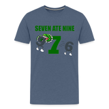 Seven Ate Nine, Funny Math Shirt, Seven Eight Nine, 7 ate 9, 7 8 9, Math, Mathematics, Science, Funny Geeks Shirt, Math Teacher Shirt - heather blue