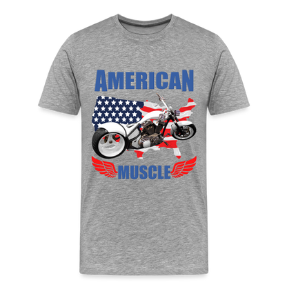 American Muscle Shirt, Motorcycle Shirt, Biker Shirt, Motorcycle Gift, Motorcycle Tshirt, Motorcycle Shirts, Motorcycle T Shirt, Biker Shirts - heather gray