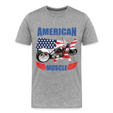 American Muscle Shirt, Motorcycle Shirt, Biker Shirt, Motorcycle Gift, Motorcycle Tshirt, Motorcycle Shirts, Motorcycle T Shirt, Biker Shirts - heather gray