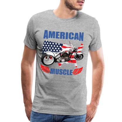 American Muscle Shirt, Motorcycle Shirt, Biker Shirt, Motorcycle Gift, Motorcycle Tshirt, Motorcycle Shirts, Motorcycle T Shirt, Biker Shirts - heather gray