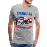 American Muscle Shirt, Motorcycle Shirt, Biker Shirt, Motorcycle Gift, Motorcycle Tshirt, Motorcycle Shirts, Motorcycle T Shirt, Biker Shirts - heather gray