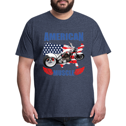 American Muscle Shirt, Motorcycle Shirt, Biker Shirt, Motorcycle Gift, Motorcycle Tshirt, Motorcycle Shirts, Motorcycle T Shirt, Biker Shirts - heather blue