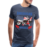 American Muscle Shirt, Motorcycle Shirt, Biker Shirt, Motorcycle Gift, Motorcycle Tshirt, Motorcycle Shirts, Motorcycle T Shirt, Biker Shirts - heather blue