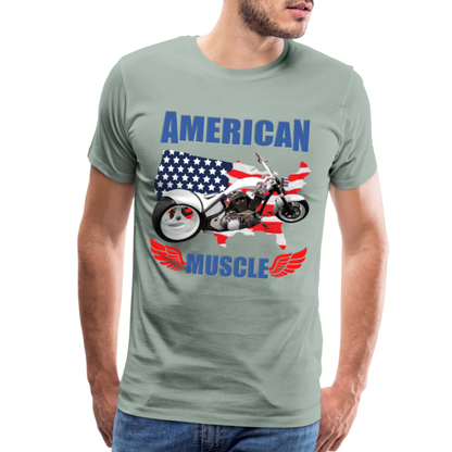 American Muscle Shirt, Motorcycle Shirt, Biker Shirt, Motorcycle Gift, Motorcycle Tshirt, Motorcycle Shirts, Motorcycle T Shirt, Biker Shirts - steel green