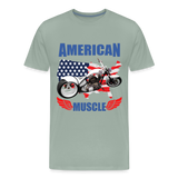 American Muscle Shirt, Motorcycle Shirt, Biker Shirt, Motorcycle Gift, Motorcycle Tshirt, Motorcycle Shirts, Motorcycle T Shirt, Biker Shirts - steel green