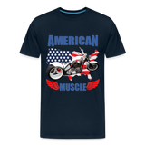 American Muscle Shirt, Motorcycle Shirt, Biker Shirt, Motorcycle Gift, Motorcycle Tshirt, Motorcycle Shirts, Motorcycle T Shirt, Biker Shirts - deep navy