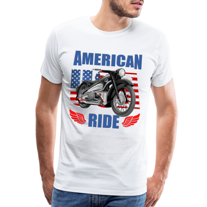 American Ride Shirt, Motorcycle Shirt, Biker Shirt, Motorcycle Gift, Motorcycle Tshirt, Motorcycle Shirts, Motorcycle T Shirt, Biker Shirts - white