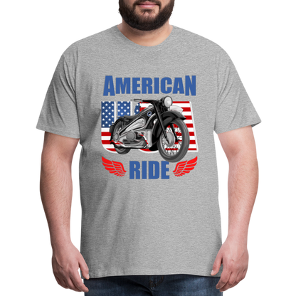 American Ride Shirt, Motorcycle Shirt, Biker Shirt, Motorcycle Gift, Motorcycle Tshirt, Motorcycle Shirts, Motorcycle T Shirt, Biker Shirts - heather gray