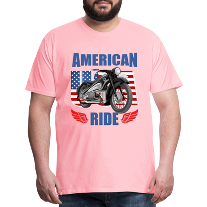 American Ride Shirt, Motorcycle Shirt, Biker Shirt, Motorcycle Gift, Motorcycle Tshirt, Motorcycle Shirts, Motorcycle T Shirt, Biker Shirts - pink