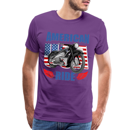 American Ride Shirt, Motorcycle Shirt, Biker Shirt, Motorcycle Gift, Motorcycle Tshirt, Motorcycle Shirts, Motorcycle T Shirt, Biker Shirts - purple
