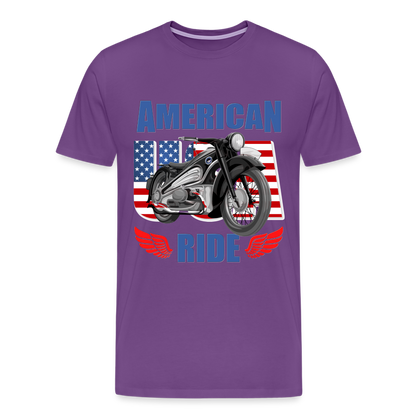 American Ride Shirt, Motorcycle Shirt, Biker Shirt, Motorcycle Gift, Motorcycle Tshirt, Motorcycle Shirts, Motorcycle T Shirt, Biker Shirts - purple