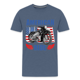 American Ride Shirt, Motorcycle Shirt, Biker Shirt, Motorcycle Gift, Motorcycle Tshirt, Motorcycle Shirts, Motorcycle T Shirt, Biker Shirts - heather blue