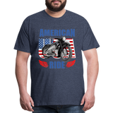 American Ride Shirt, Motorcycle Shirt, Biker Shirt, Motorcycle Gift, Motorcycle Tshirt, Motorcycle Shirts, Motorcycle T Shirt, Biker Shirts - heather blue