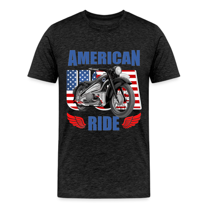 American Ride Shirt, Motorcycle Shirt, Biker Shirt, Motorcycle Gift, Motorcycle Tshirt, Motorcycle Shirts, Motorcycle T Shirt, Biker Shirts - charcoal grey