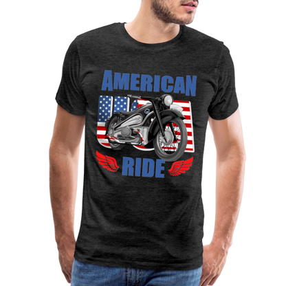 American Ride Shirt, Motorcycle Shirt, Biker Shirt, Motorcycle Gift, Motorcycle Tshirt, Motorcycle Shirts, Motorcycle T Shirt, Biker Shirts - charcoal grey