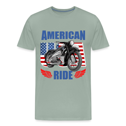 American Ride Shirt, Motorcycle Shirt, Biker Shirt, Motorcycle Gift, Motorcycle Tshirt, Motorcycle Shirts, Motorcycle T Shirt, Biker Shirts - steel green