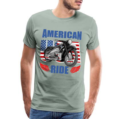 American Ride Shirt, Motorcycle Shirt, Biker Shirt, Motorcycle Gift, Motorcycle Tshirt, Motorcycle Shirts, Motorcycle T Shirt, Biker Shirts - steel green