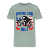 American Ride Shirt, Motorcycle Shirt, Biker Shirt, Motorcycle Gift, Motorcycle Tshirt, Motorcycle Shirts, Motorcycle T Shirt, Biker Shirts - steel green