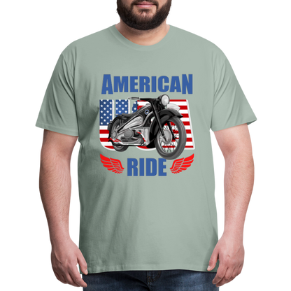 American Ride Shirt, Motorcycle Shirt, Biker Shirt, Motorcycle Gift, Motorcycle Tshirt, Motorcycle Shirts, Motorcycle T Shirt, Biker Shirts - steel green