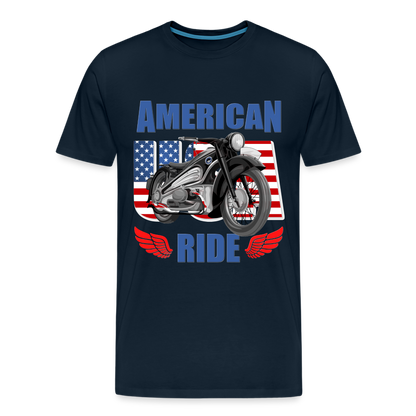American Ride Shirt, Motorcycle Shirt, Biker Shirt, Motorcycle Gift, Motorcycle Tshirt, Motorcycle Shirts, Motorcycle T Shirt, Biker Shirts - deep navy